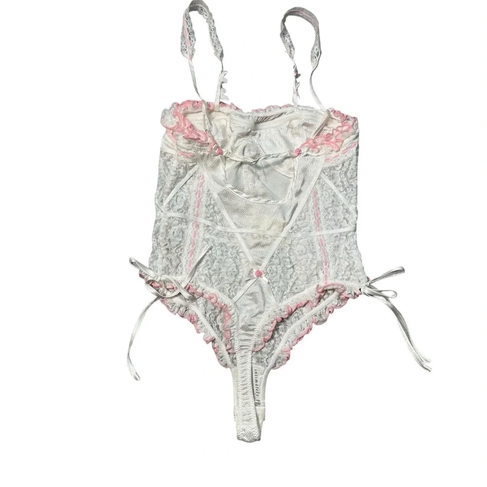 NWT New $98 Free People Sweet Cheeks Thong Bodysuit Size S